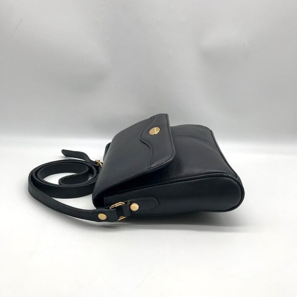 Etienne Aigner Black Leather Crossbody - Picture 4 of 10